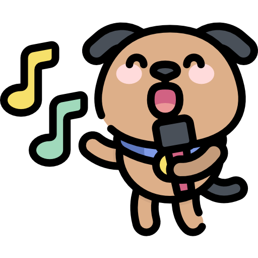 Dog Kawaii Lineal color icon