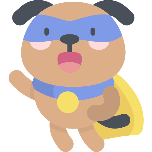 Dog Kawaii Flat icon