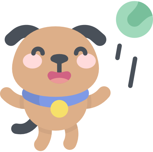 Dog Kawaii Flat icon