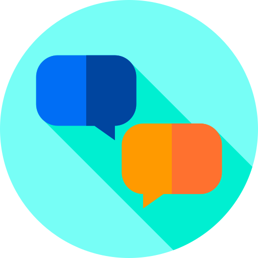 Chat Flat Circular Flat icon