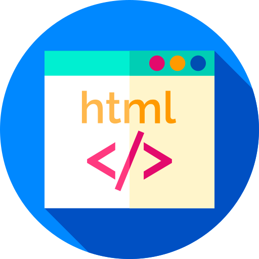 html Flat Circular Flat icoon