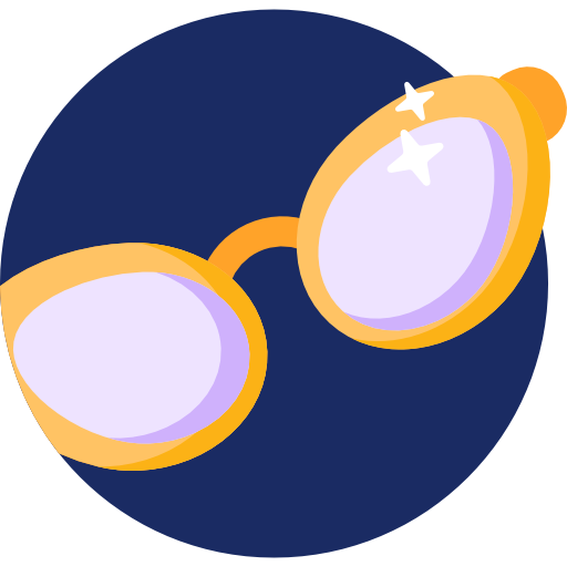 des lunettes de soleil Detailed Flat Circular Flat Icône
