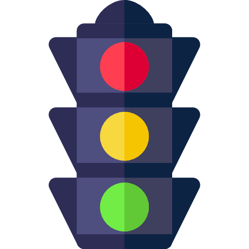 Светофор Basic Rounded Flat иконка