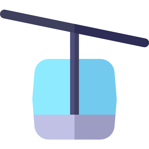 seilbahn Basic Rounded Flat icon