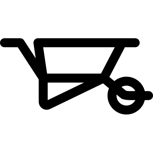 Wheelbarrow Basic Rounded Lineal icon