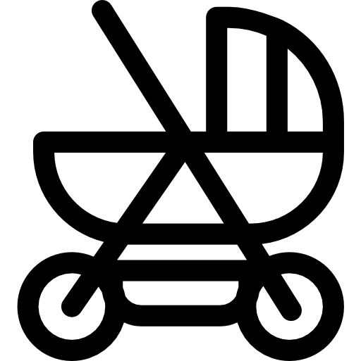유모차 Basic Rounded Lineal icon