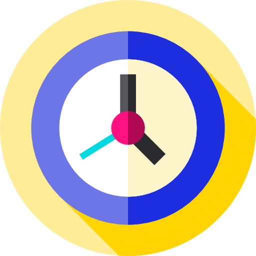 orologio Flat Circular Flat icona