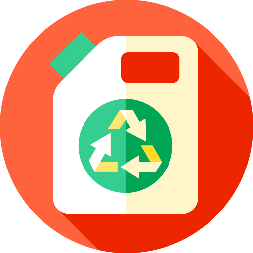 reciclaje Flat Circular Flat icono