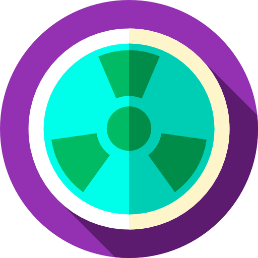 energia nucleare Flat Circular Flat icona