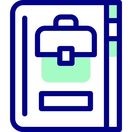 직업 Detailed Mixed Lineal color icon