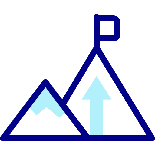 góry Detailed Mixed Lineal color ikona