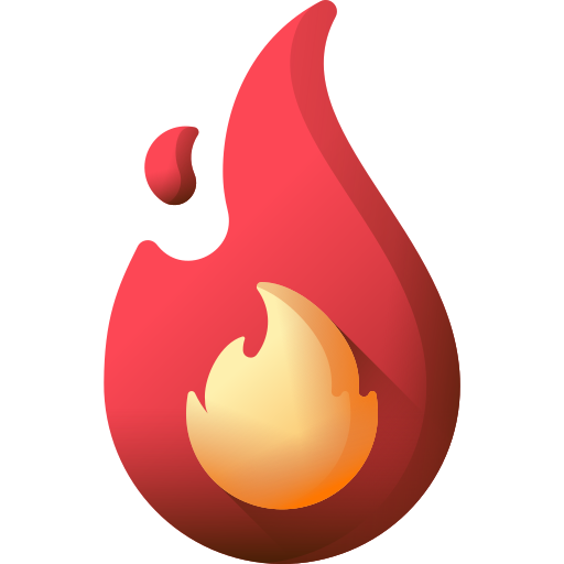 fuoco 3d 3D Color icona