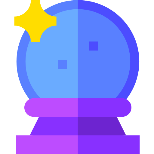 Crystal ball Basic Straight Flat icon