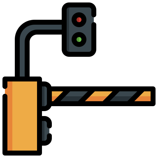 barrière de stationnement Generic color outline Icône