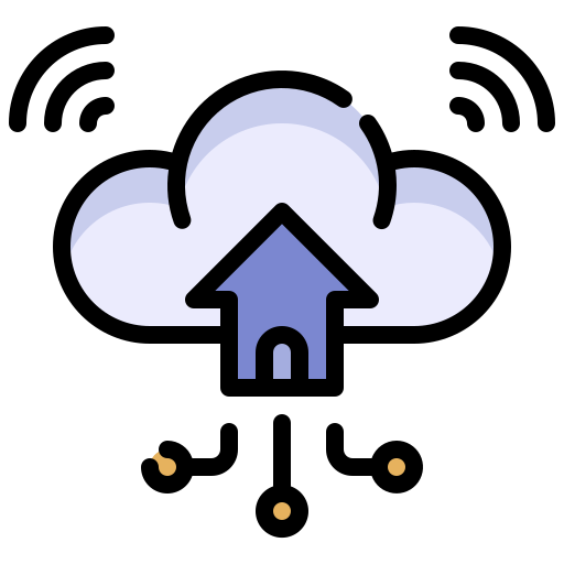 połączenie z chmurą Generic color outline ikona