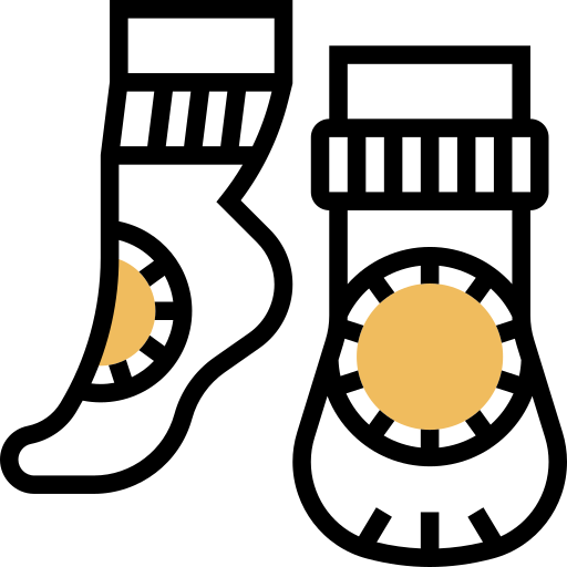 양말 Meticulous Yellow shadow icon