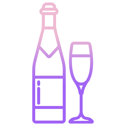 champagne Icongeek26 Outline Gradient Icône