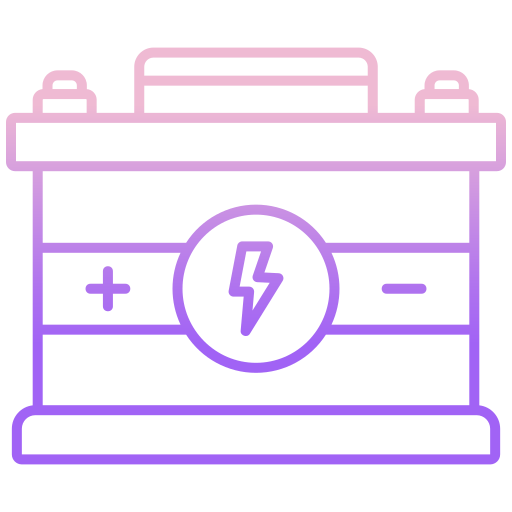 Car battery Icongeek26 Outline Gradient icon