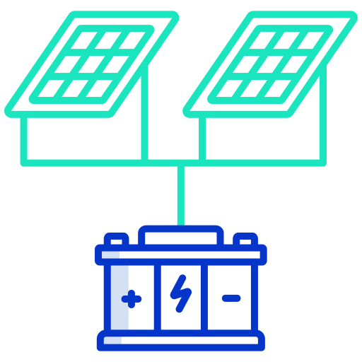 Solar panel Icongeek26 Outline Colour icon