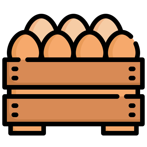 caixa de ovos Generic color outline Ícone