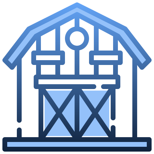 Barn Generic gradient lineal-color icon