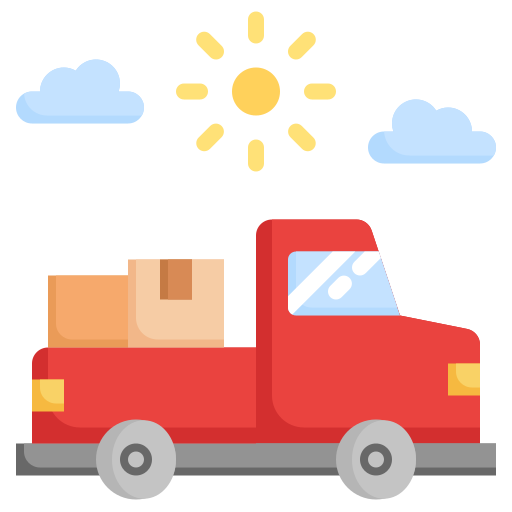 pick-up vrachtwagen Generic color fill icoon