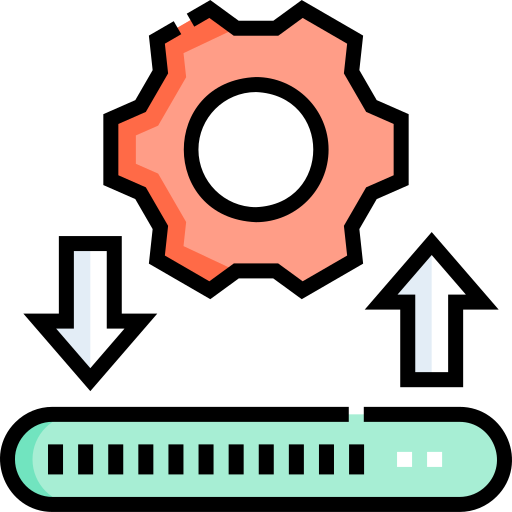 설치 Detailed Straight Lineal color icon