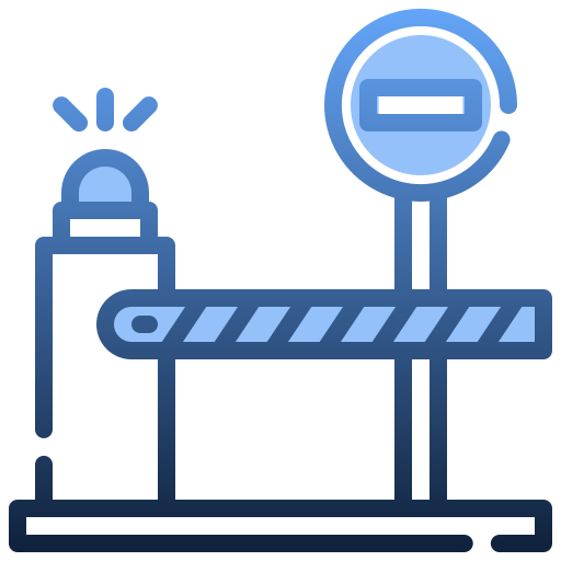 Barrier Generic gradient lineal-color icon