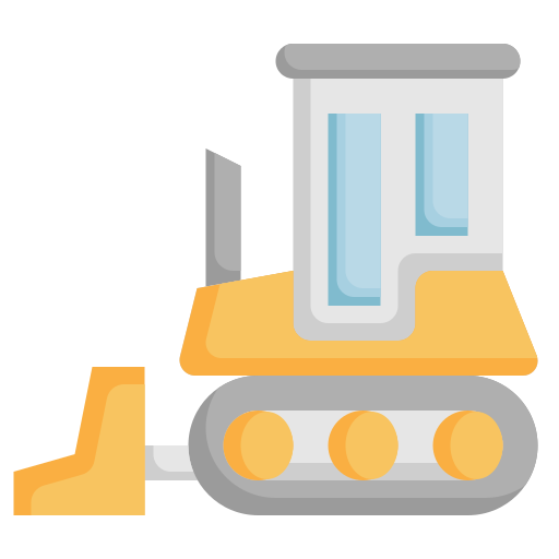 Bulldozer Generic color fill icon