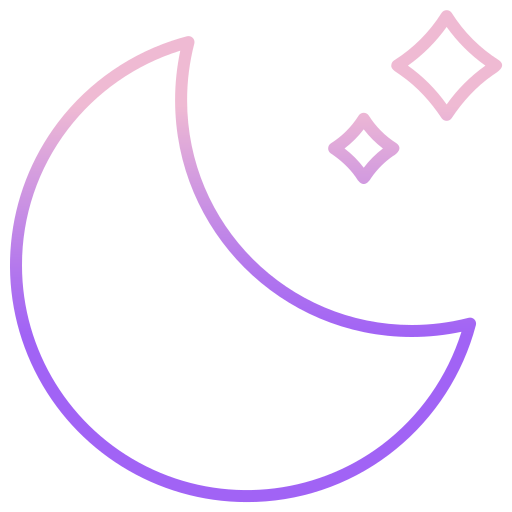 Moon Icongeek26 Outline Gradient icon