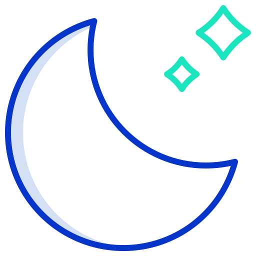 Moon Icongeek26 Outline Colour icon