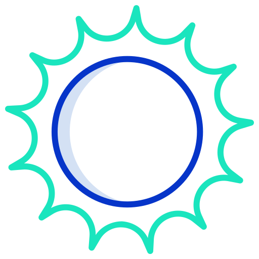 太陽 Icongeek26 Outline Colour icon