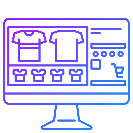 Интернет магазин Generic gradient outline иконка