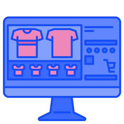 tienda online Generic color outline icono