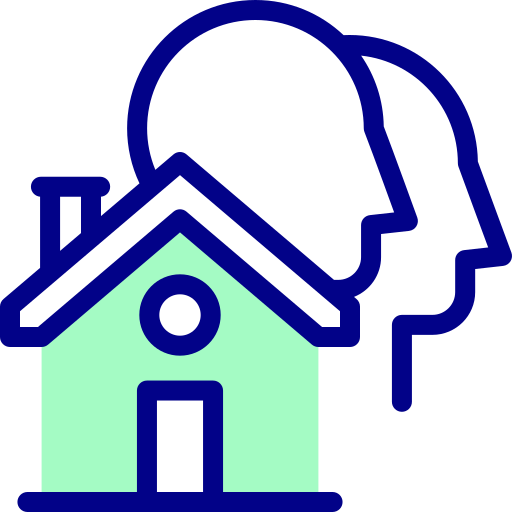 Shared housing Detailed Mixed Lineal color icon