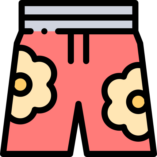 kurze hose Detailed Rounded Lineal color icon