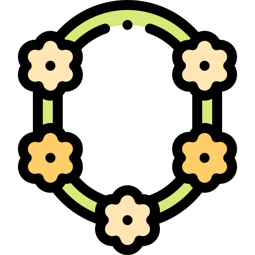 naszyjnik Detailed Rounded Lineal color ikona