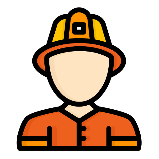 brandweerman Generic color outline icoon