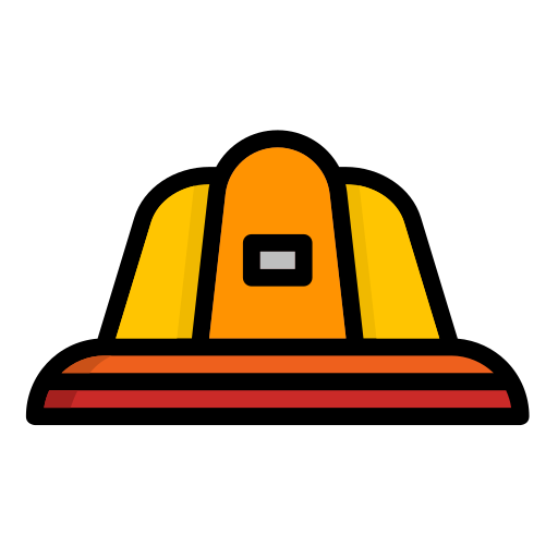 Шлем пожарного Generic color outline иконка