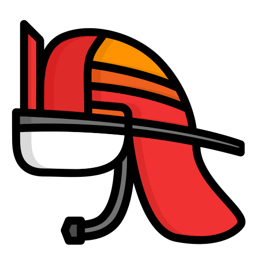 消防士のヘルメット Generic color outline icon
