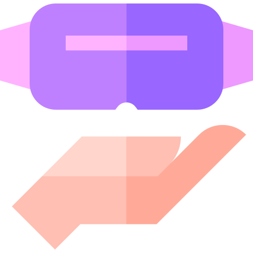 Виртуальная реальность Basic Straight Flat иконка