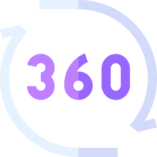 vue 360 Basic Straight Flat Icône