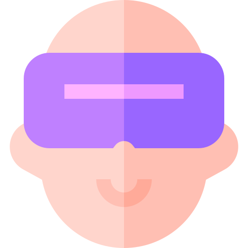 Виртуальная реальность Basic Straight Flat иконка