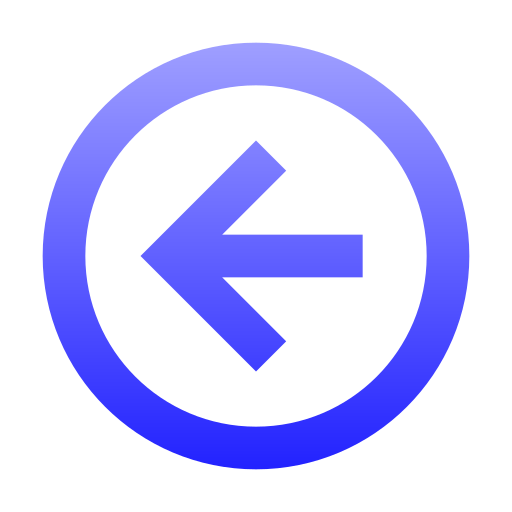 Left arrow Generic gradient outline icon