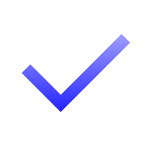 marca de verificación Generic gradient outline icono