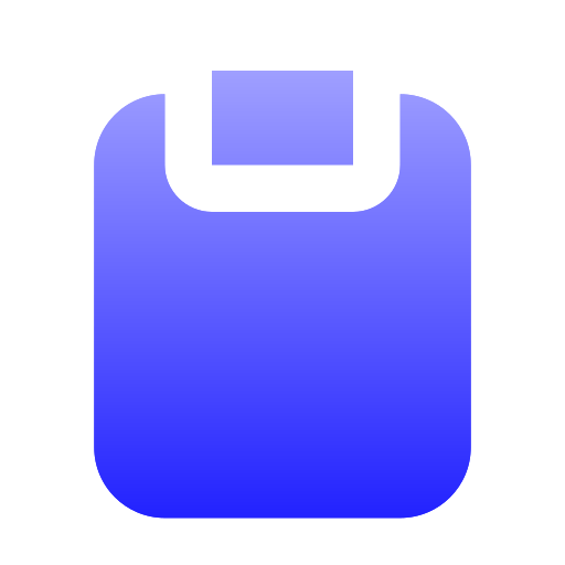 Clipboard Generic gradient fill icon