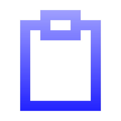クリップボード Generic gradient outline icon