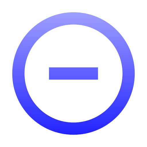 マイナス Generic gradient outline icon