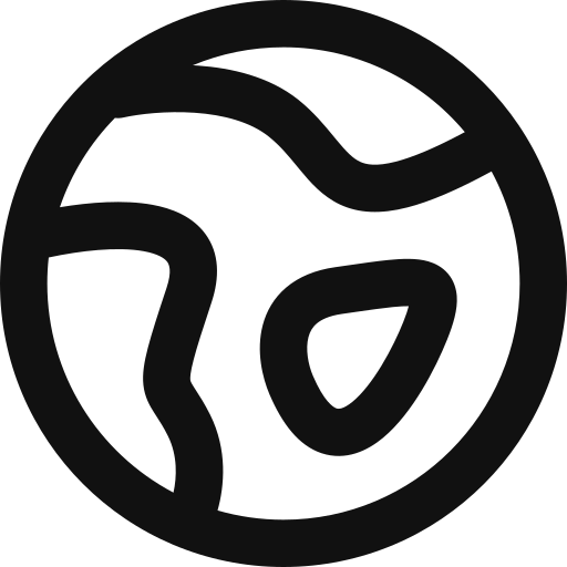 地球 Generic black outline icon
