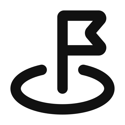 vlag Generic black outline icoon